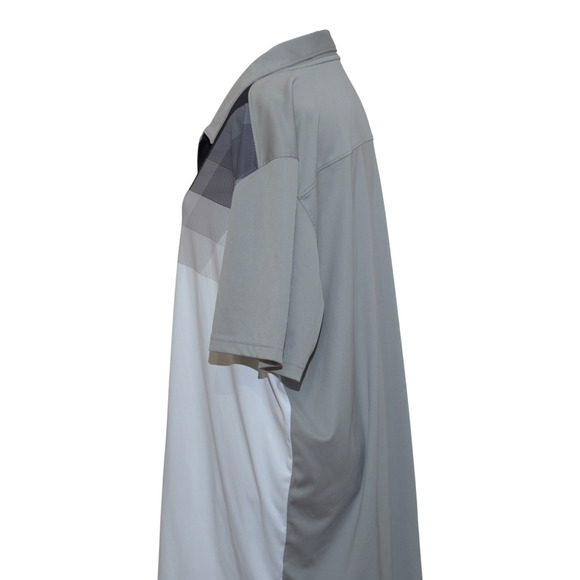 Oakley Men’s Gray Striped Short Sleeve Athletic Golf Polo Shirt Sz XXL Thailand - Picture 5 of 16